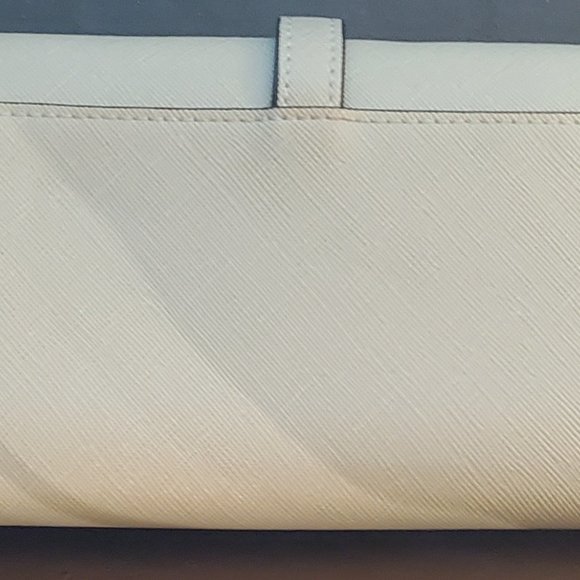 Ladies CALLAHAN Leather Wallet/Slim Clutch Purse Light Blue - Picture 3 of 4